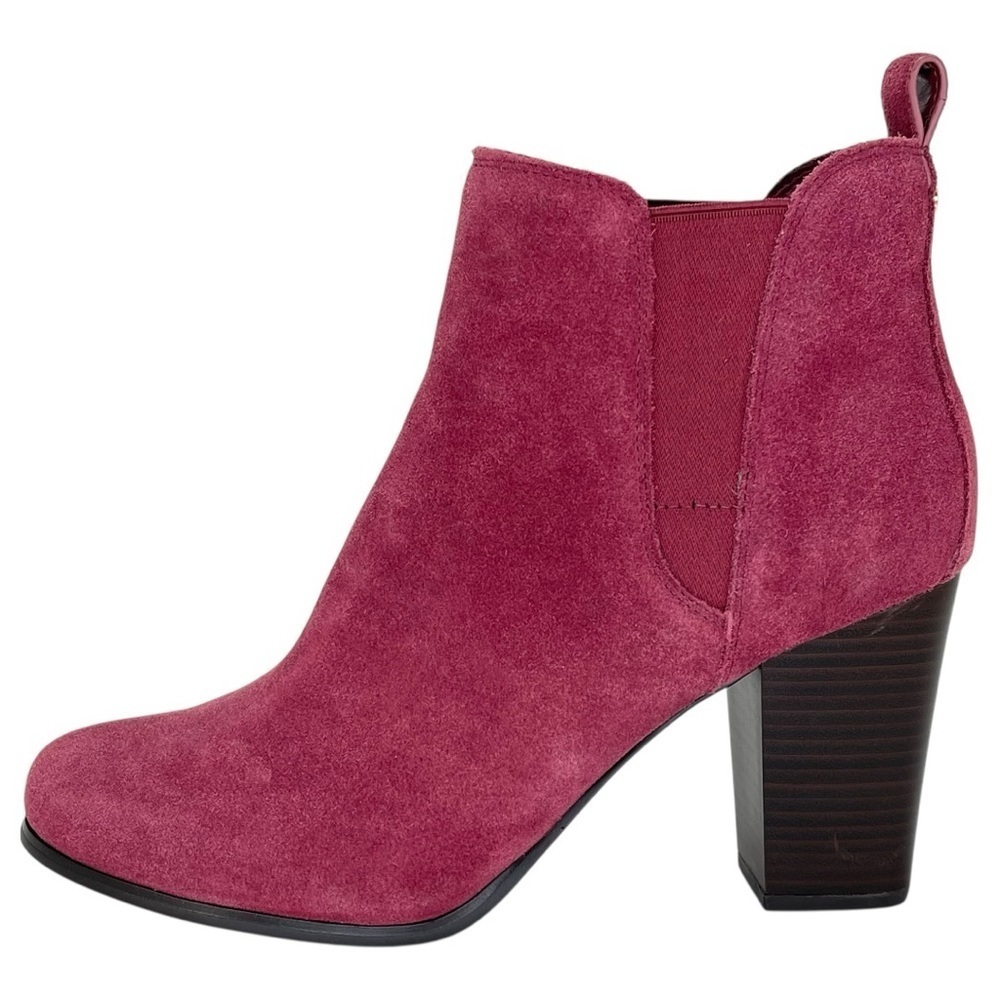 Michael Kors Evaline Mulberry Suede Leather Womens Ankle Boots Size 9.5M - Picture 3 of 12